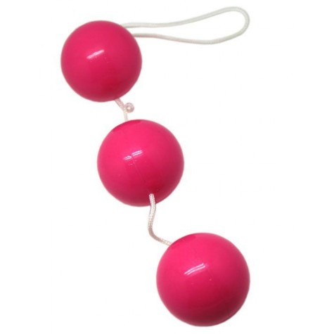 Розовые тройные вагинальные шарики
