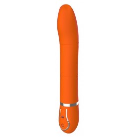 Оранжевый вибратор CRYSTAL CURIOSITY - 22 см.